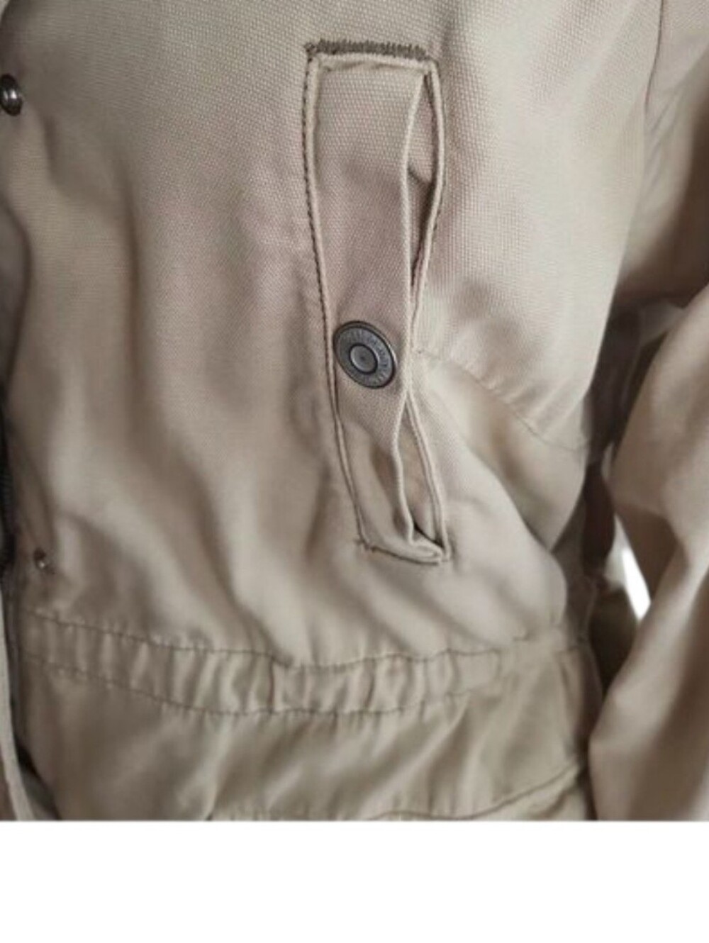 Kensie Jeans Tan Cargo Utility Jacket Size Medium - Picture 7 of 12